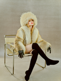 Black leather Legato Gloves by BIENBIE with detailed stitching, shown on a white background.