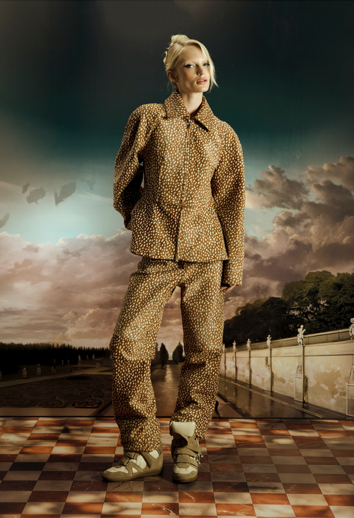Allegro Bambi Printed Shearling Jacket